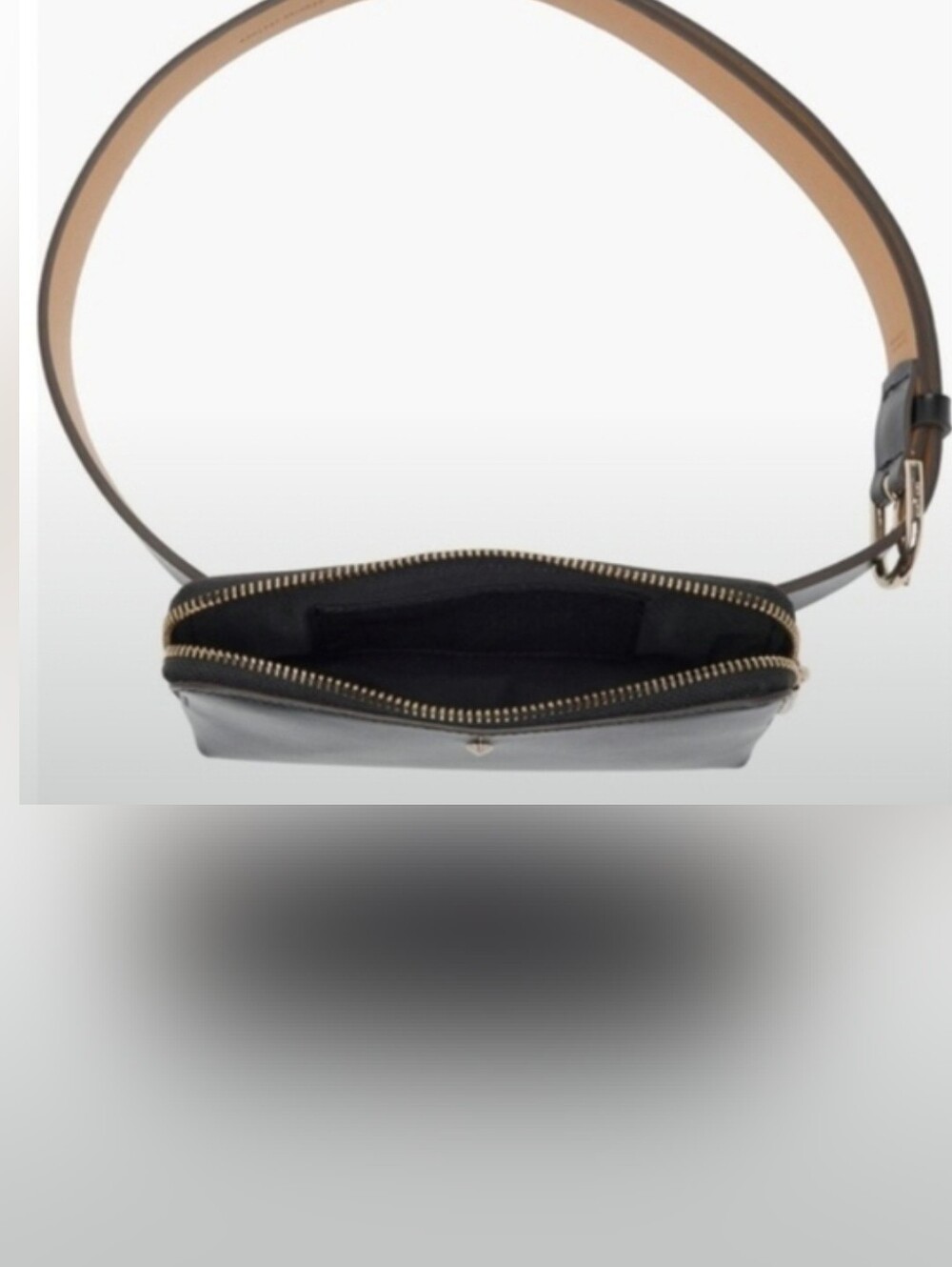 Kate Spade Black Leather Purse Belt Small/Medium - Picture 2 of 4